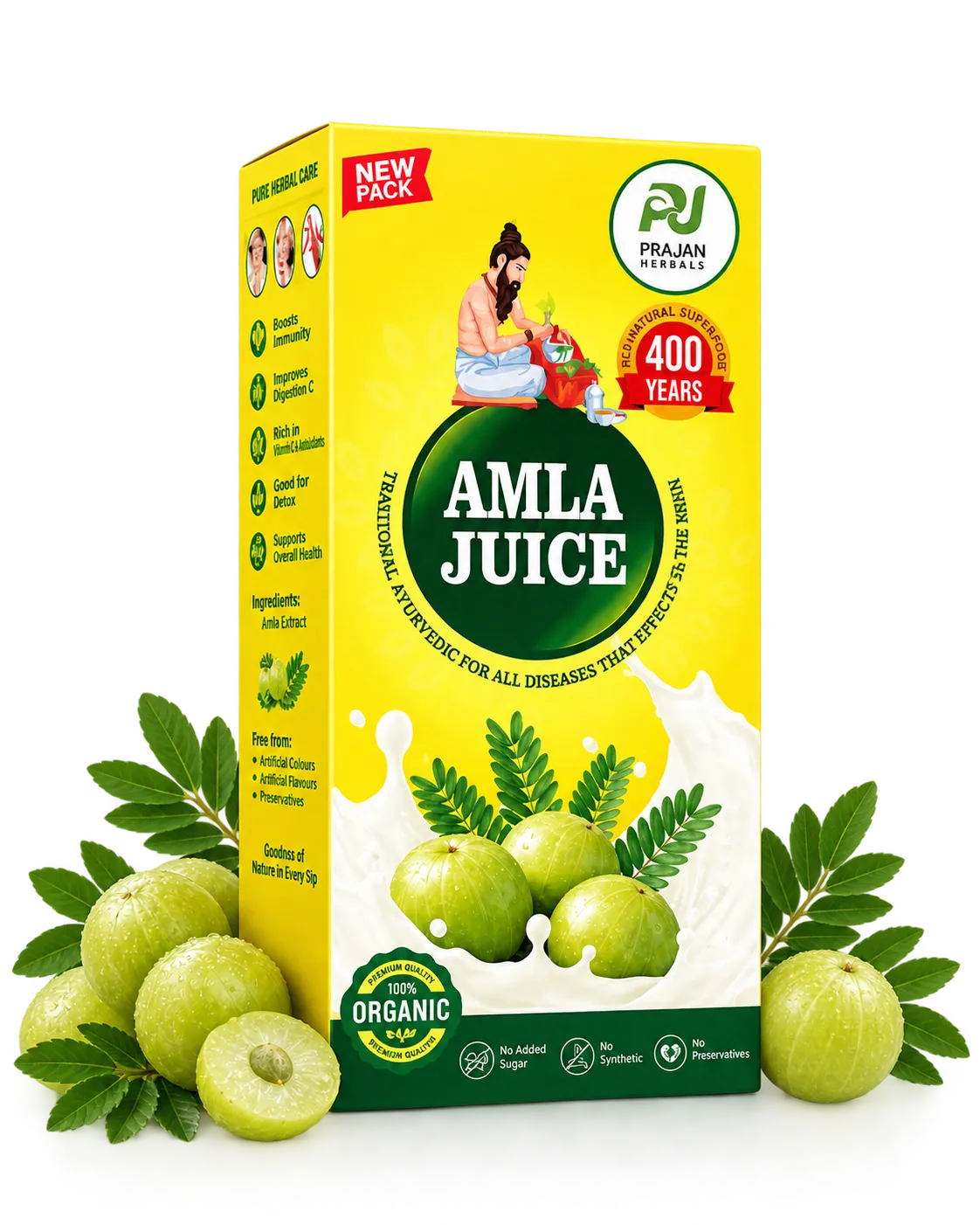 Prajan Herbals Amla Juice pack