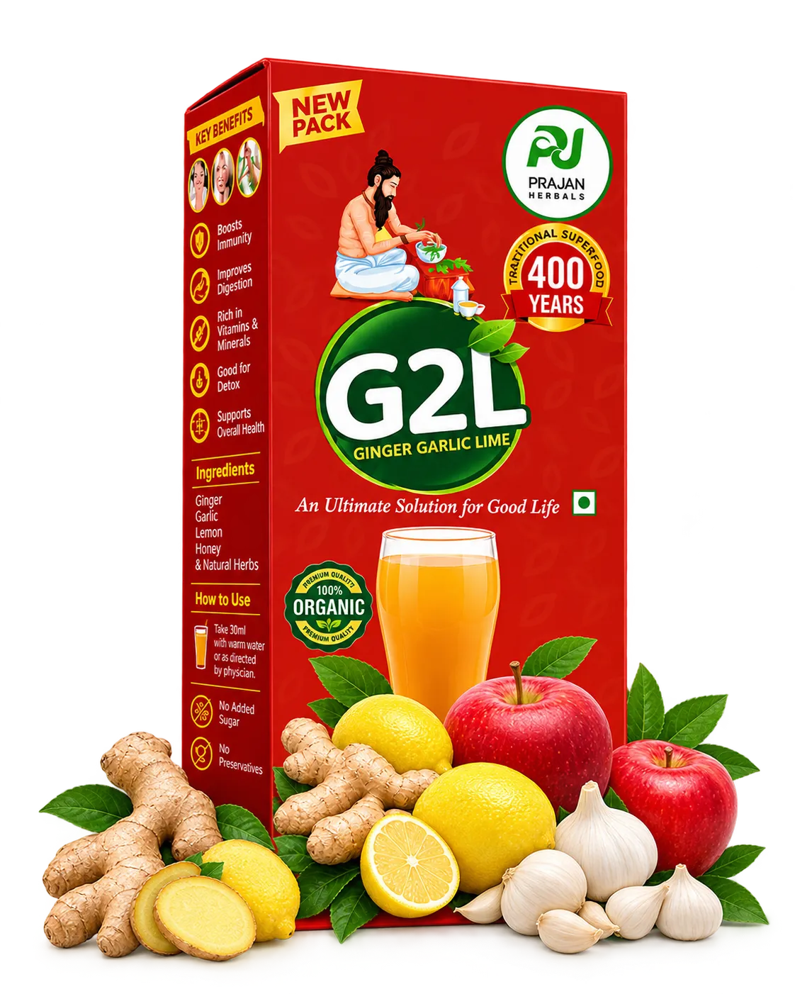 Prajan Herbals G2L herbal juice pack
